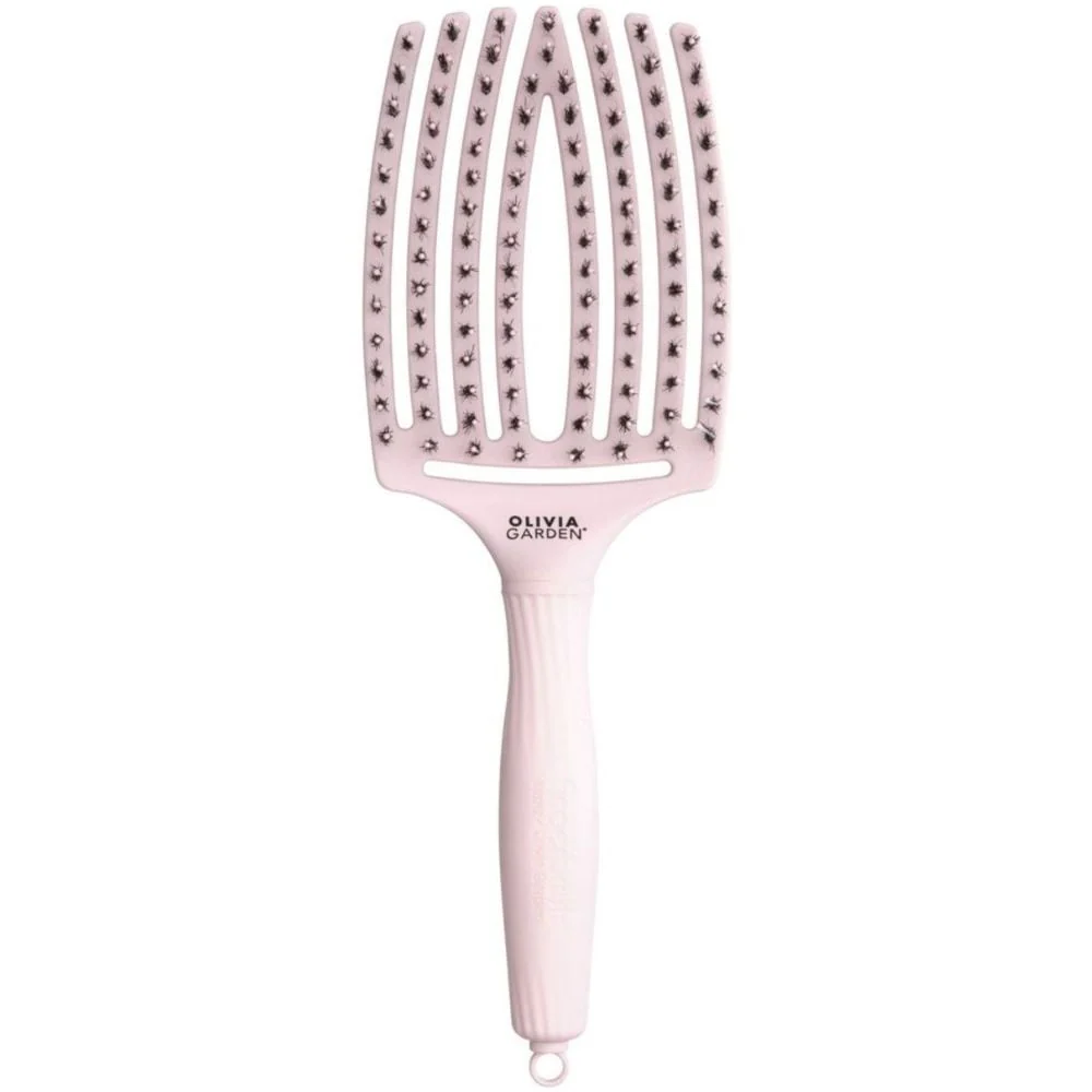 Finger Brush Combo Medium Pastel Pink Haarborstel - Large