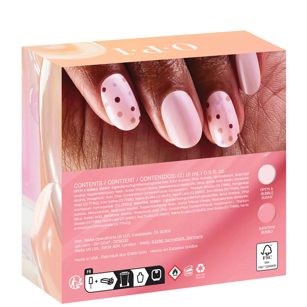 Spring Nail Lacquer Duo Set Pink - 2x15ml - Image 4