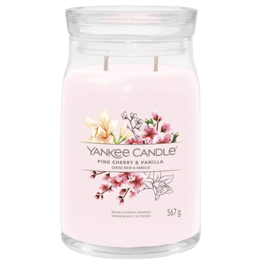 Pink Cherry & Vanilla Signature Large Jar - 567gr