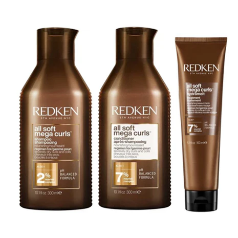 All Soft Mega Curls Luxe Set - 2x300ml+150ml