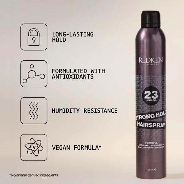 Forceful 23 Strong Hold Hairspray - 400ml - Image 3