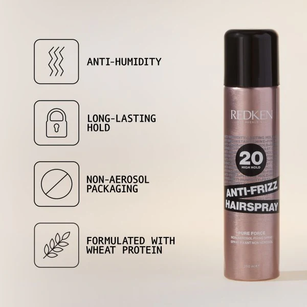 Anti-Frizz Pure Force 20 Hairspray - 250ml - Image 2