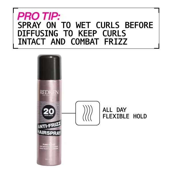 Anti-Frizz Pure Force 20 Hairspray - 250ml - Image 3