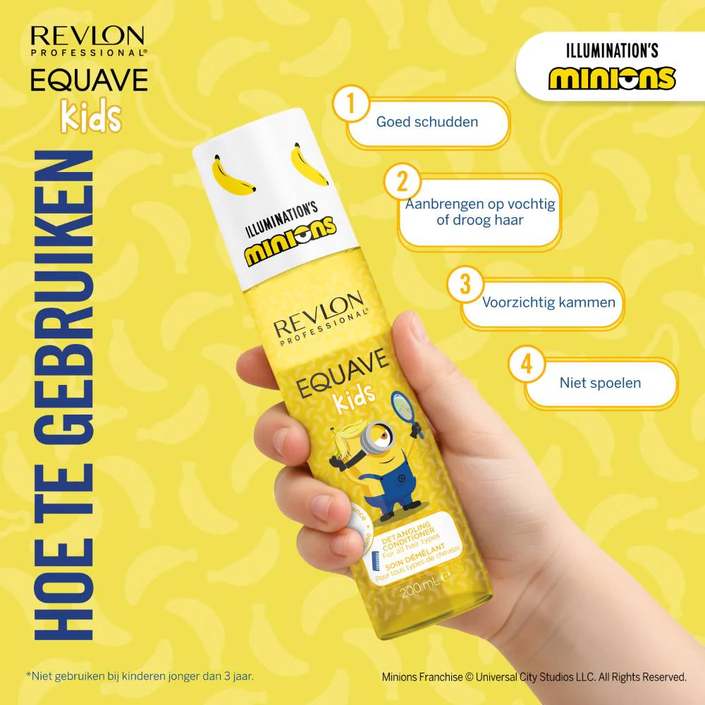 Equave Kids Minion Detangling Spray Conditioner - 200ml - Image 4