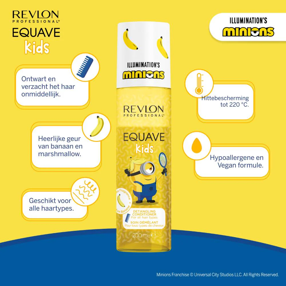 Equave Kids Minion Detangling Spray Conditioner - 200ml - Image 5