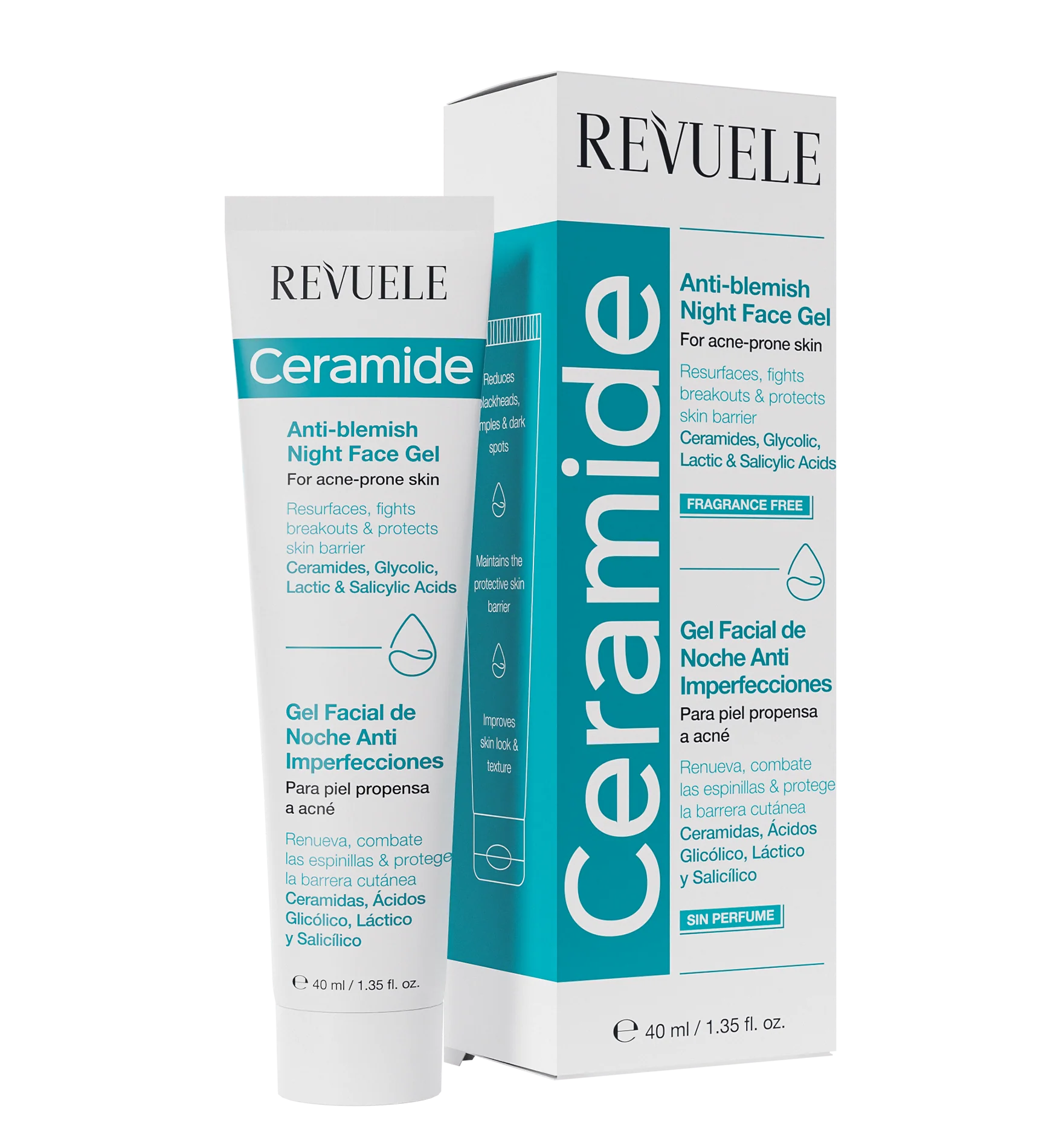 Ceramide Anti-Blemish Night Face Gel - 40ml