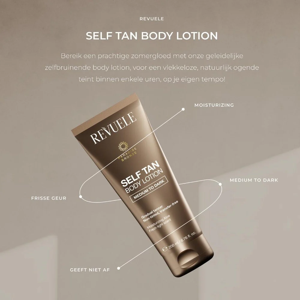 Self Tan Body Lotion Medium To Dark - 200ml - Image 4