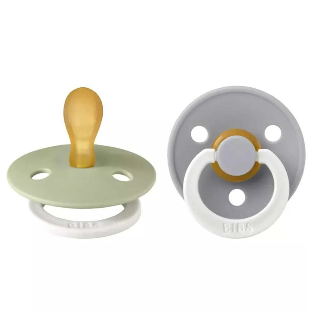 Colour 2 Pack - Sage/Cloud  - Symmetrische  Spenen - NIGHT Maat 1