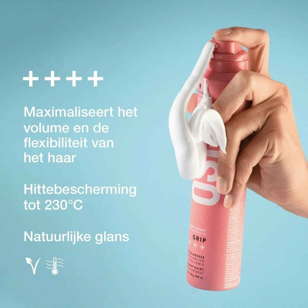 OSiS+ Volume & Body Grip Extra Strong Mousse - Image 4