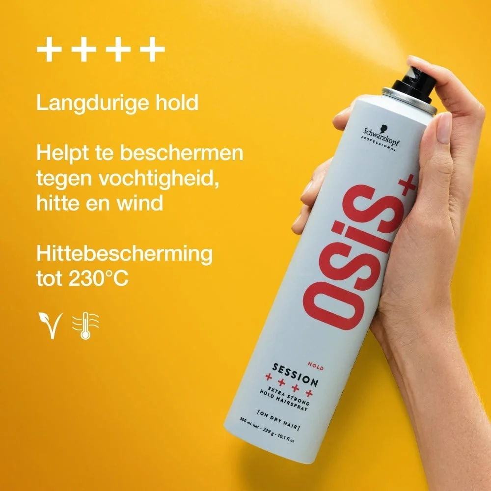 OSiS+ Hold Session Extra Strong Hold Hairspray - Image 4