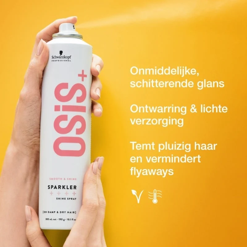 OSiS+ Smooth & Shine Sparkler Shine Spray - 300ml - Image 3