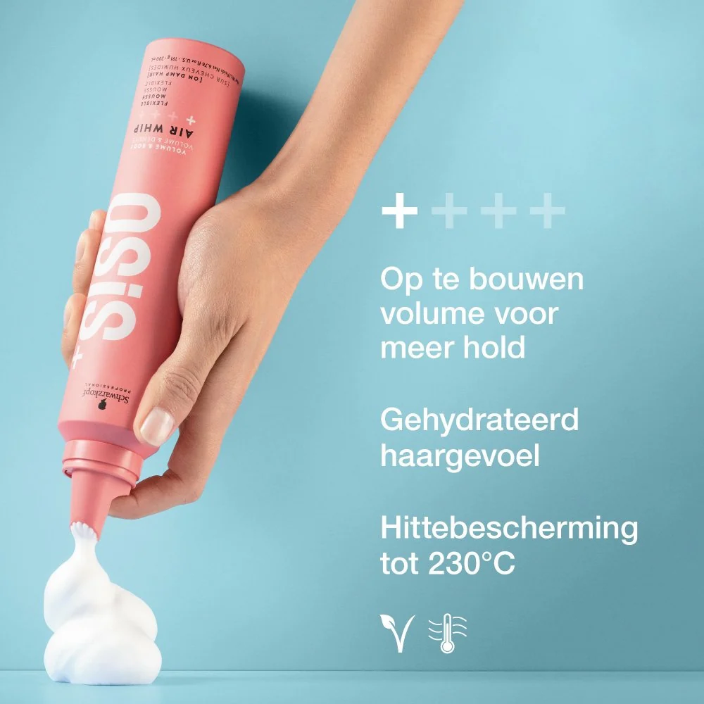OSiS+ Volume & Body Air Whip Flexible Mousse - 200ml - Image 4