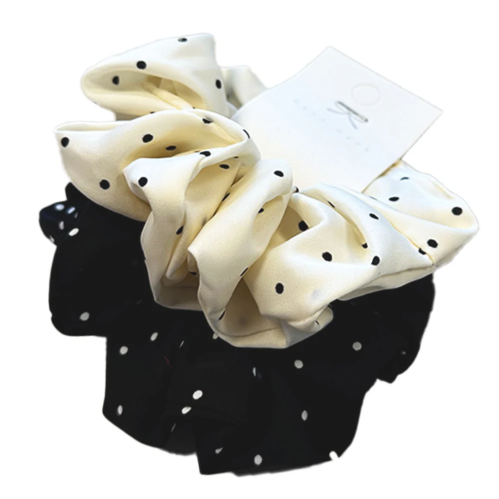 Scrunchie Polka Dot Set - Black/White