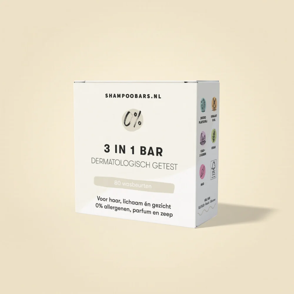 3-in-1 Bar Haar en Lichaam 0% allergenen - 60g - Image 3