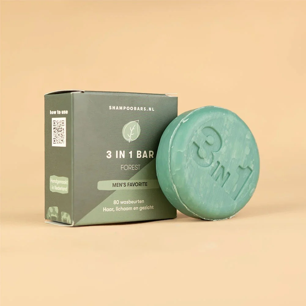 3-in-1 Bar Forest Haar, Lichaam en Gezicht - 60g - Image 4
