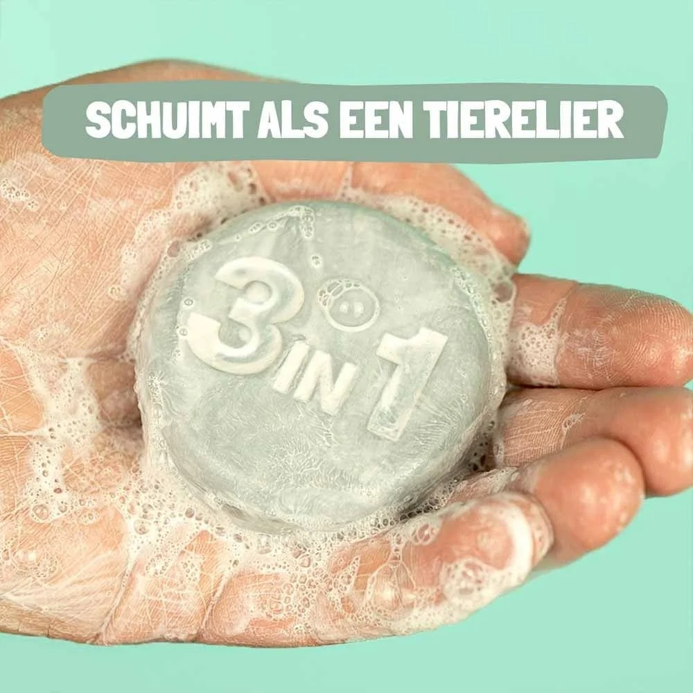 3-in-1 Bar Mountain Haar, Lichaam en Gezicht - 60g - Image 3