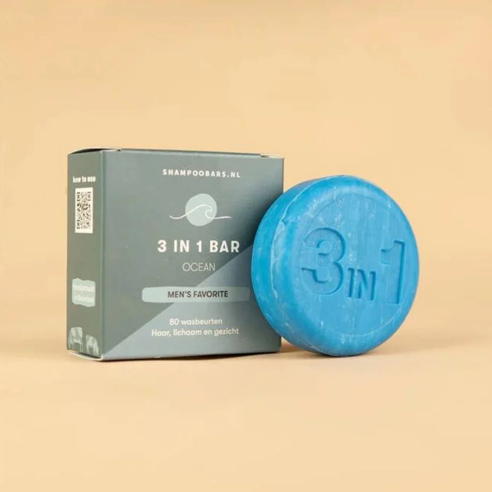 3-in-1 Bar Ocean Haar, Lichaam en Gezicht - 60g - Image 3