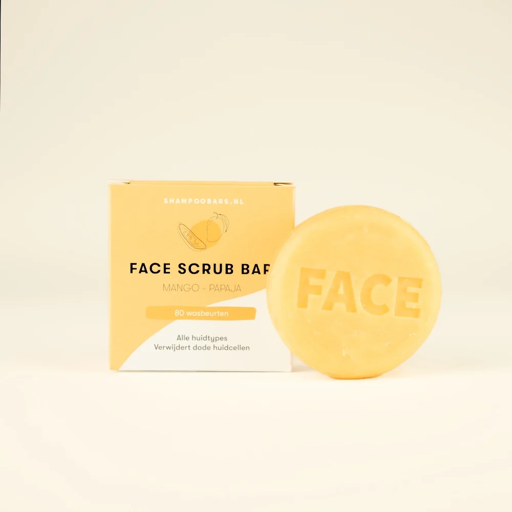 Face Scrub Bar Mango Papaja Alle Huidtypes - 60g - Image 3