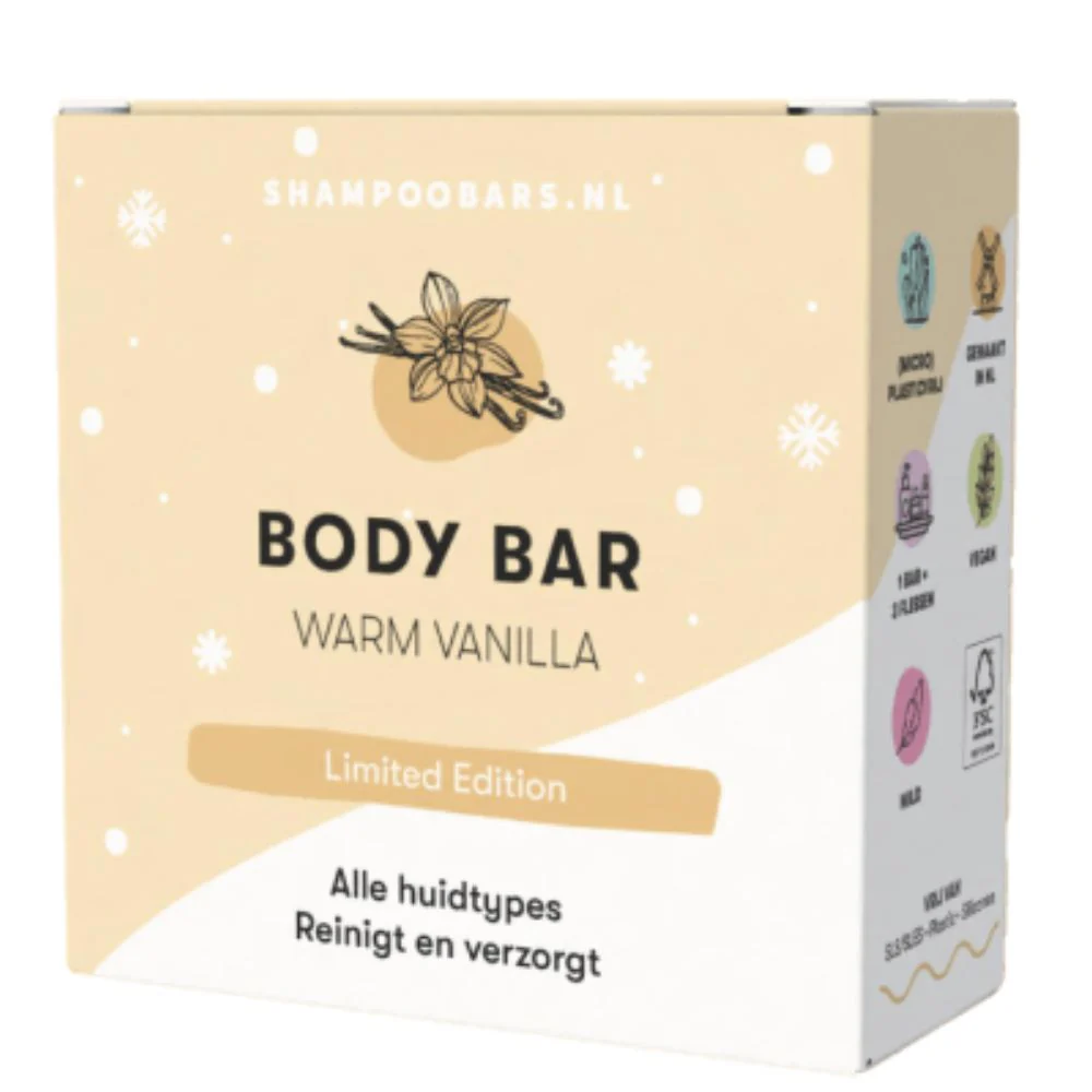 Body Bar Warm Vanilla alle huidtypes - 60gr