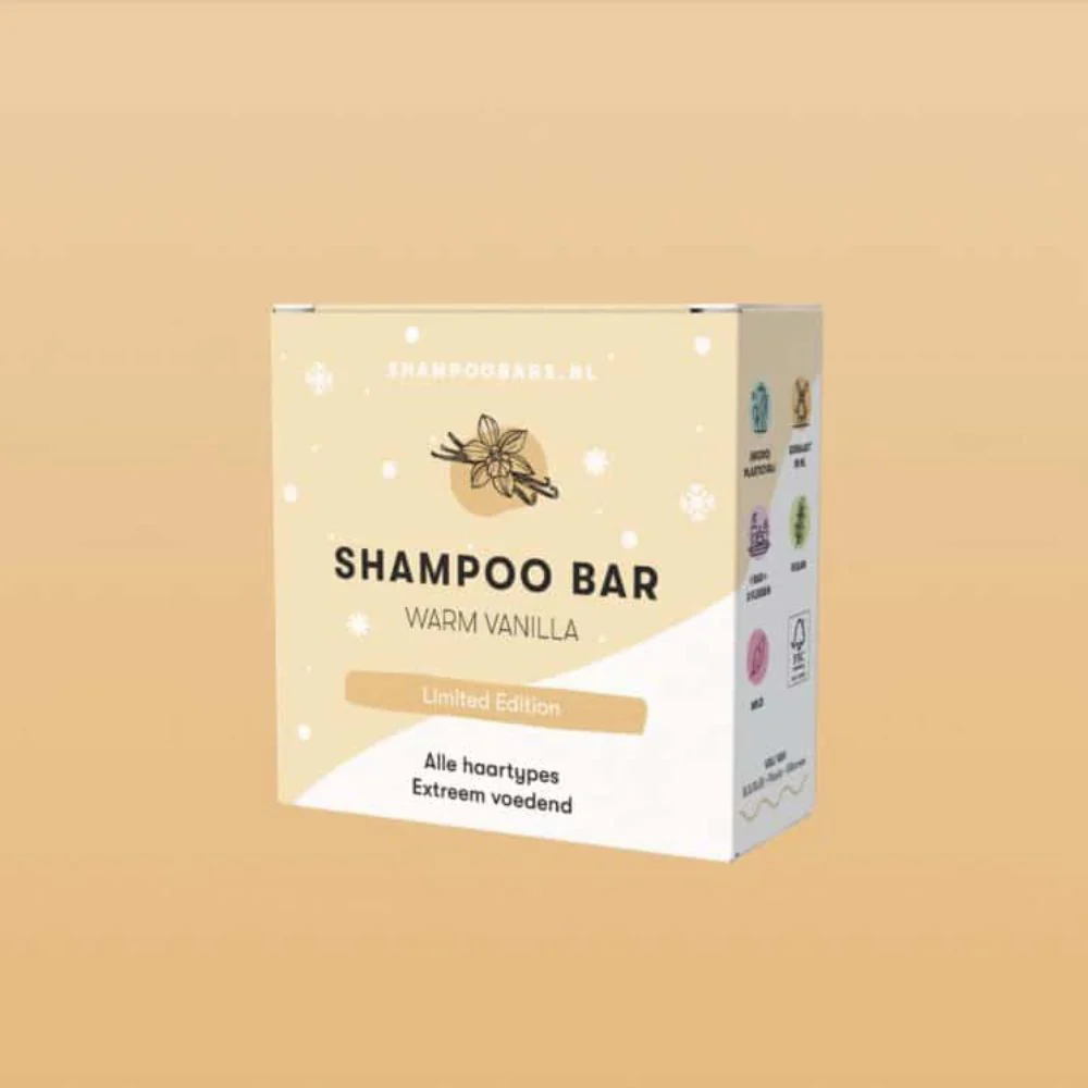 Shampoo Bar Warm Vanilla alle haartypes - 60gr - Image 3