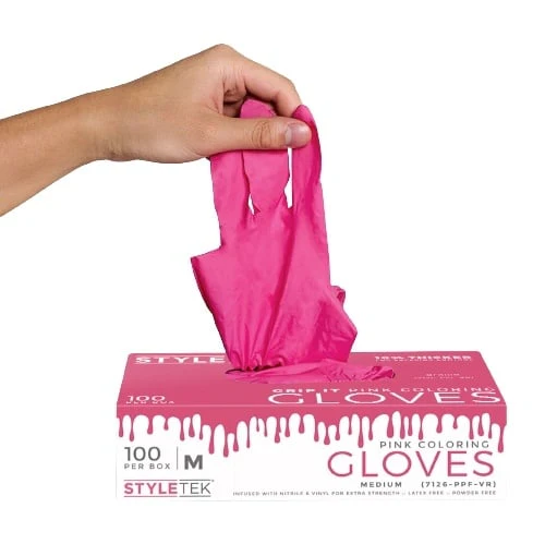 Vinyl Roze Handschoen Poeder- & Latexvrij - 100st