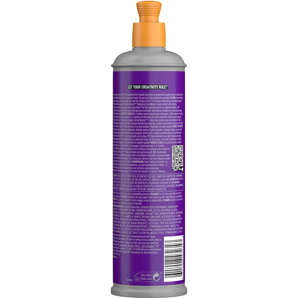 Serial Blonde Purple Toning Shampoo - 400ml - Image 2
