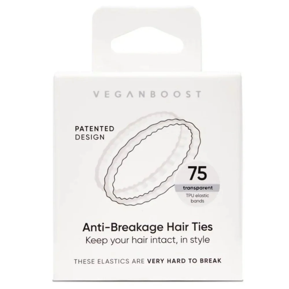 Anti-Breakage Hair ties Transparent - 75pcs