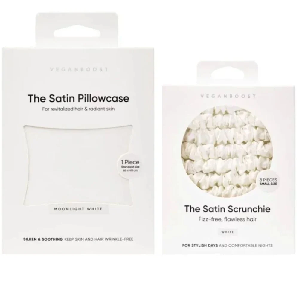 Satin Sleepy Set - White