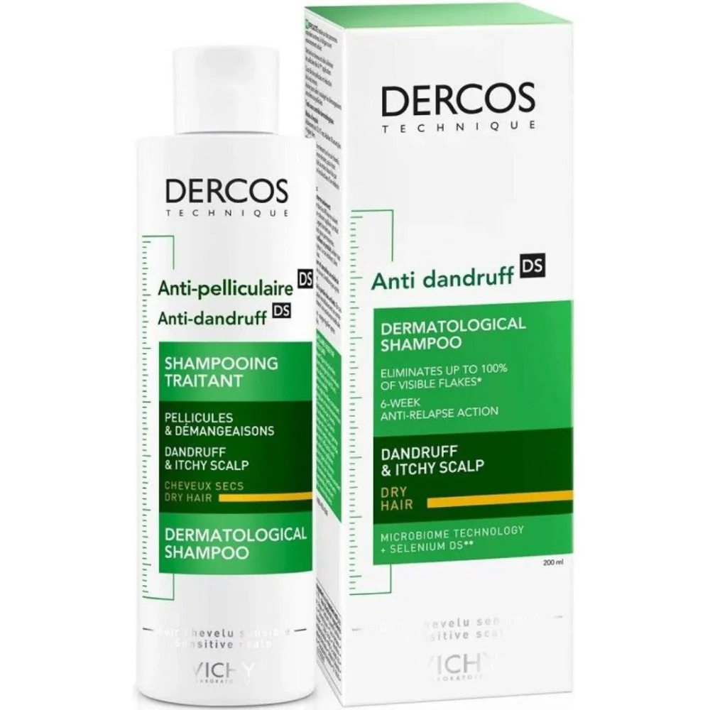 Dercos Anti-Roos Shampoo Droog Haar - 200ml