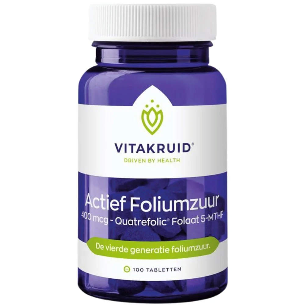 Actief Foliumzuur 400mcg Quatrefolic® Folaat 5-MTHF -90pcs