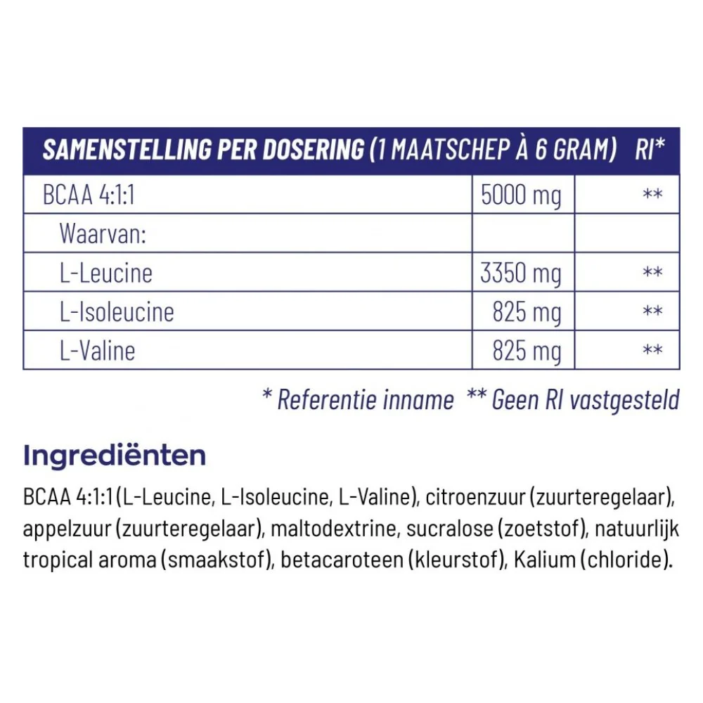 BCAA 4:1:1 Tropical Post-Workout- 540gr - Image 4