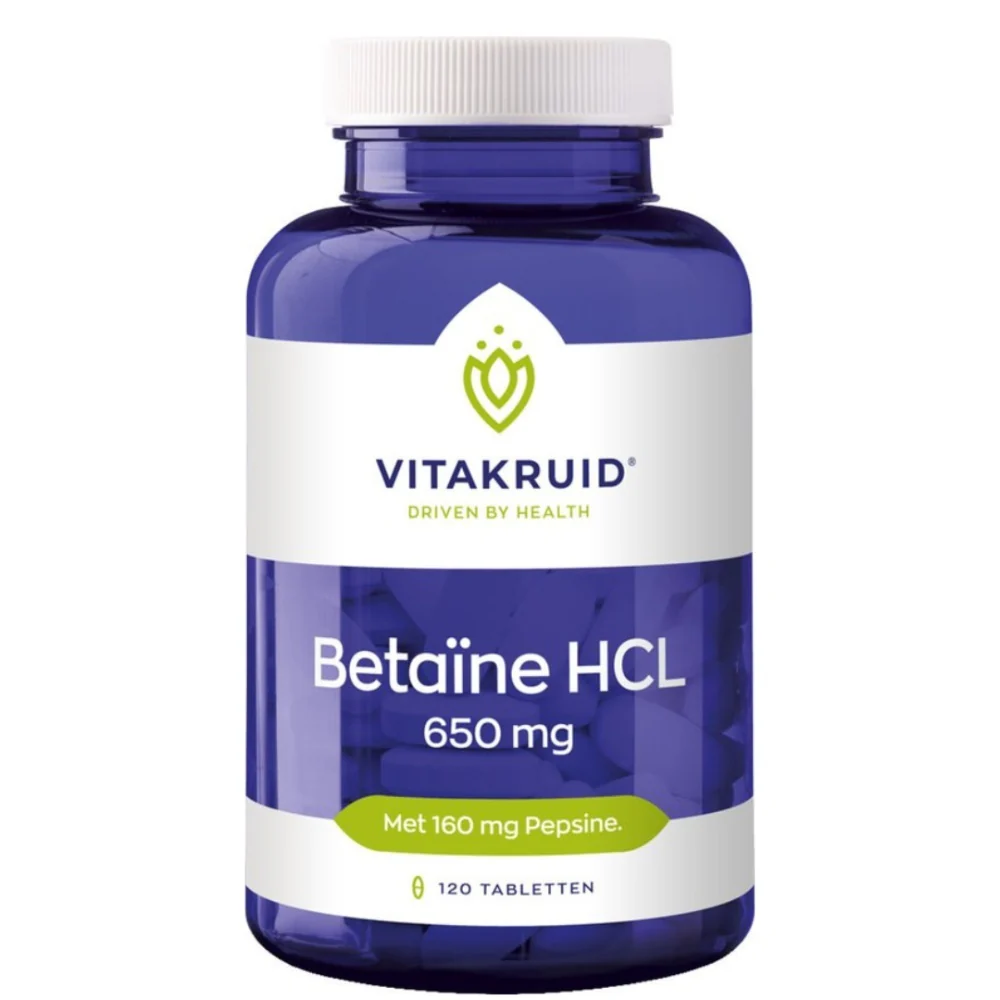 Betaïne HCL 650mg - 120pcs