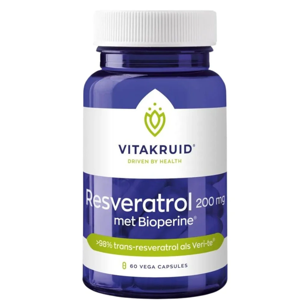 Resveratrol 200 mg met Bioperine® - 60pcs