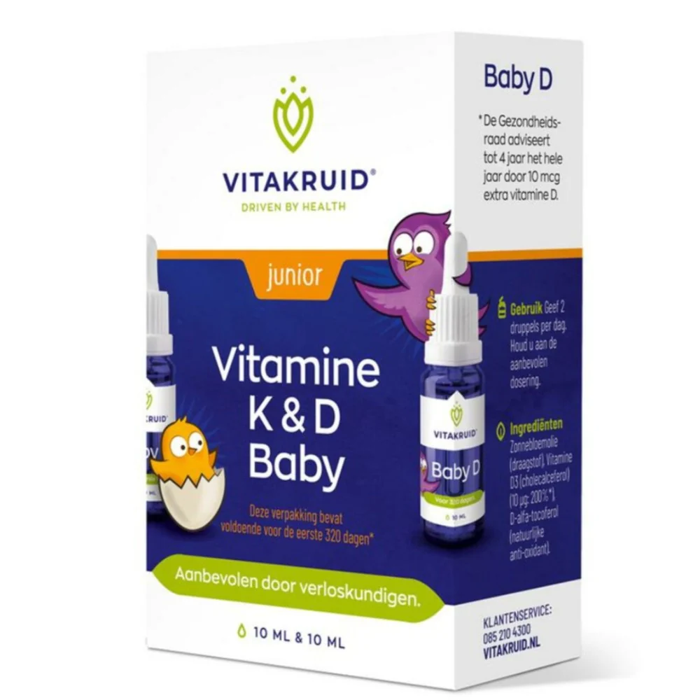 Vitamine K & D Baby - 2x10ml