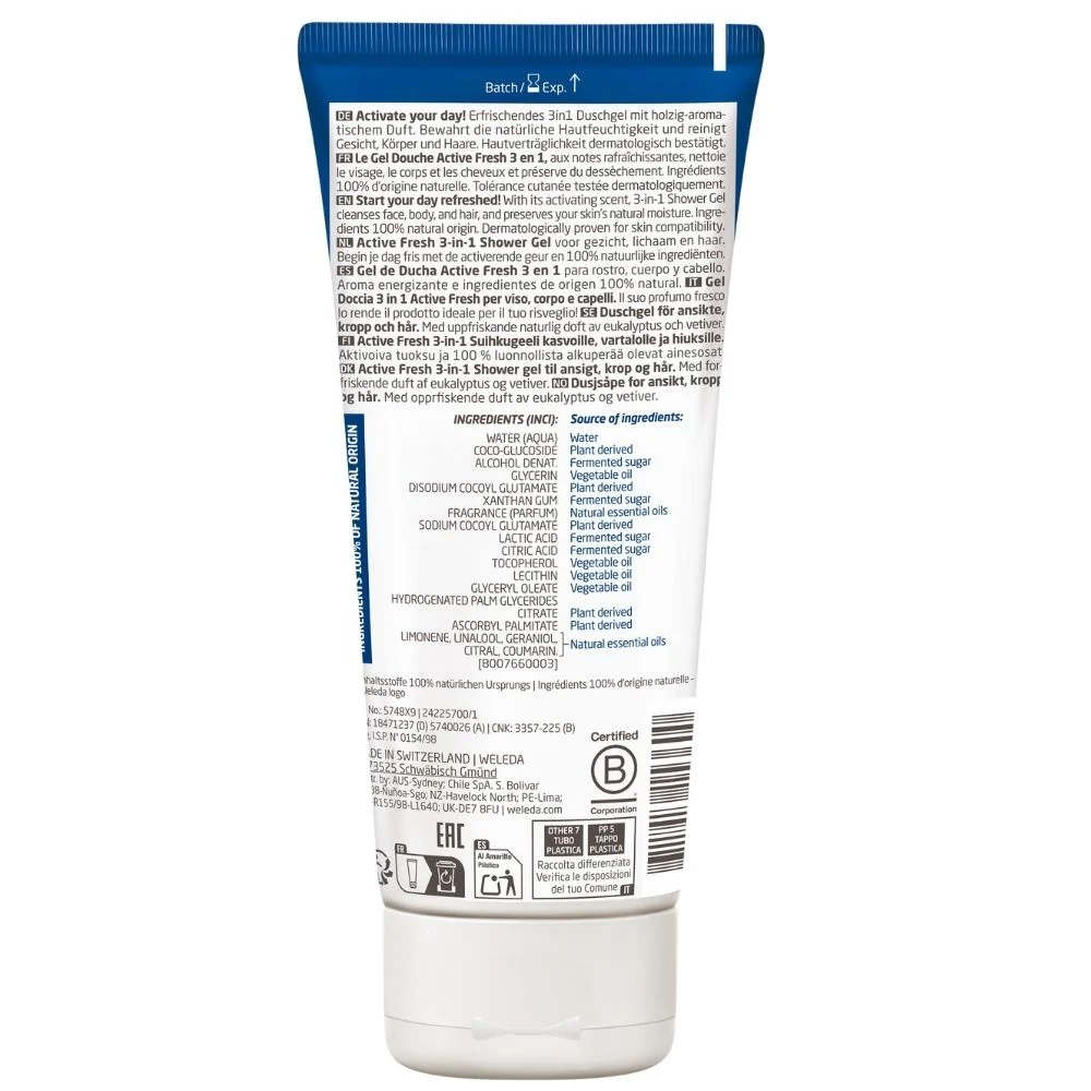 Men 3in1 Active Fresh Douchegel - 200ml - Image 4