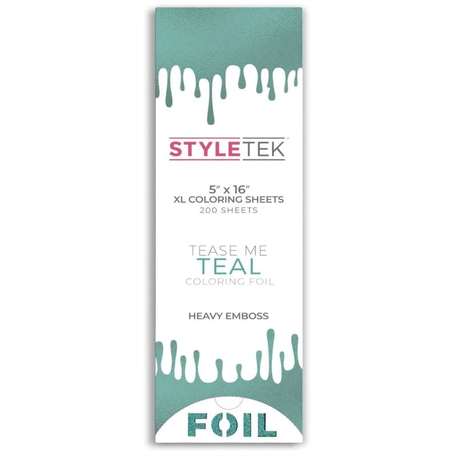 XL Aluminium Folie - Teal - 200 stuks